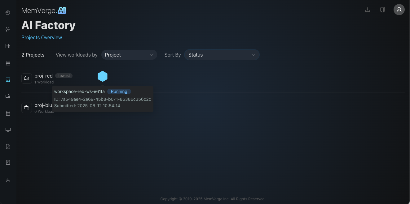 Projects Overview Dashboard