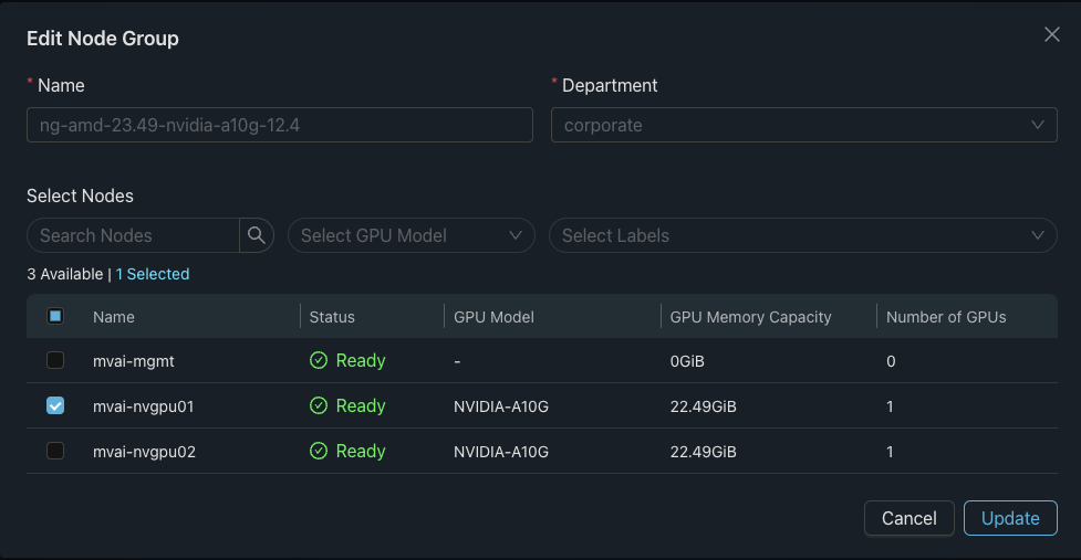 Edit Node Group