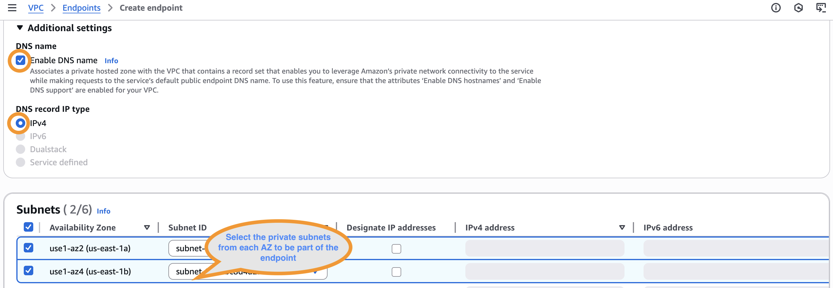Create global access point