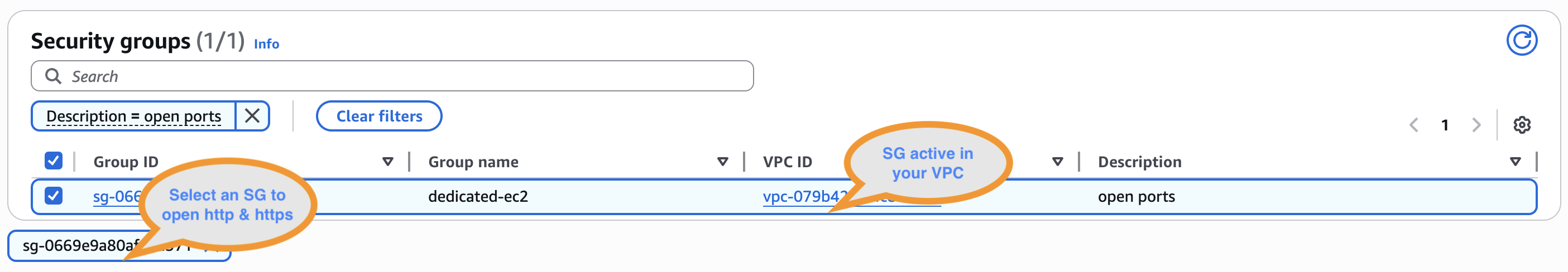 Create global access point