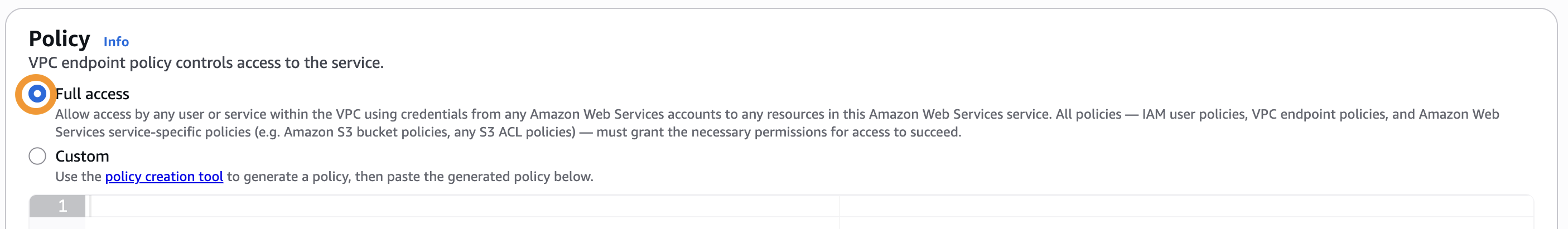 Create global access point