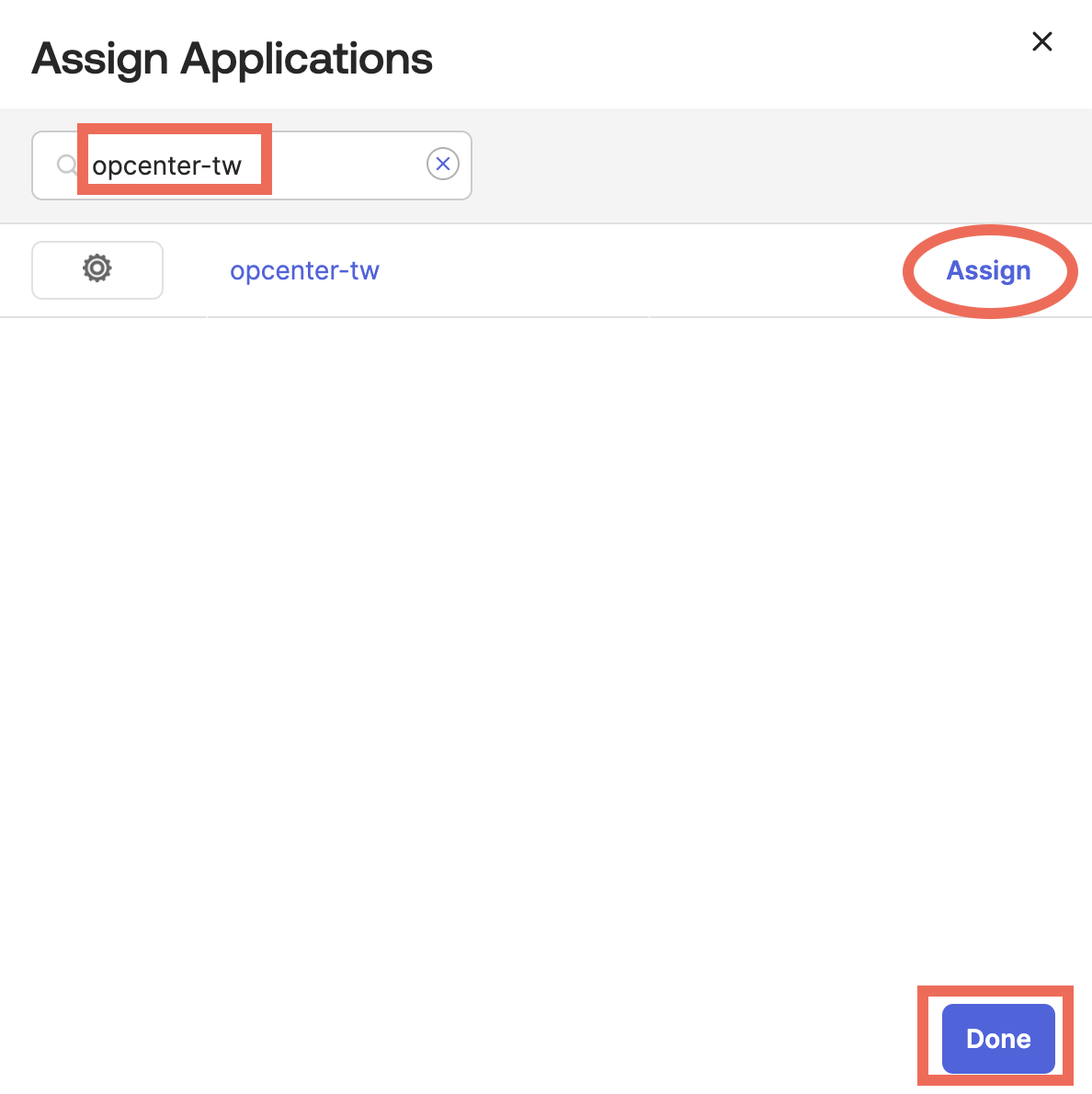 Assign App to User
