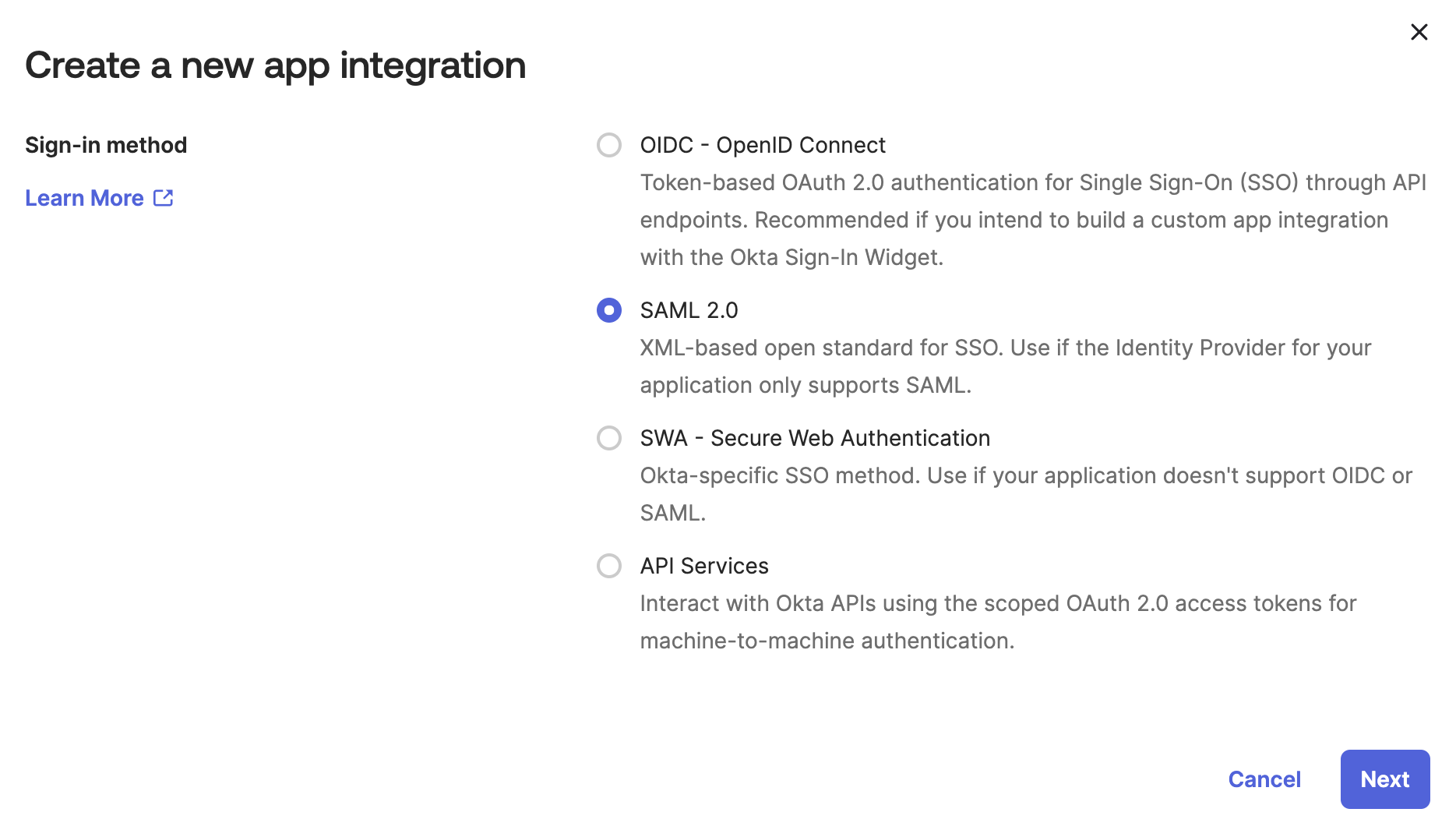SAML Configuration