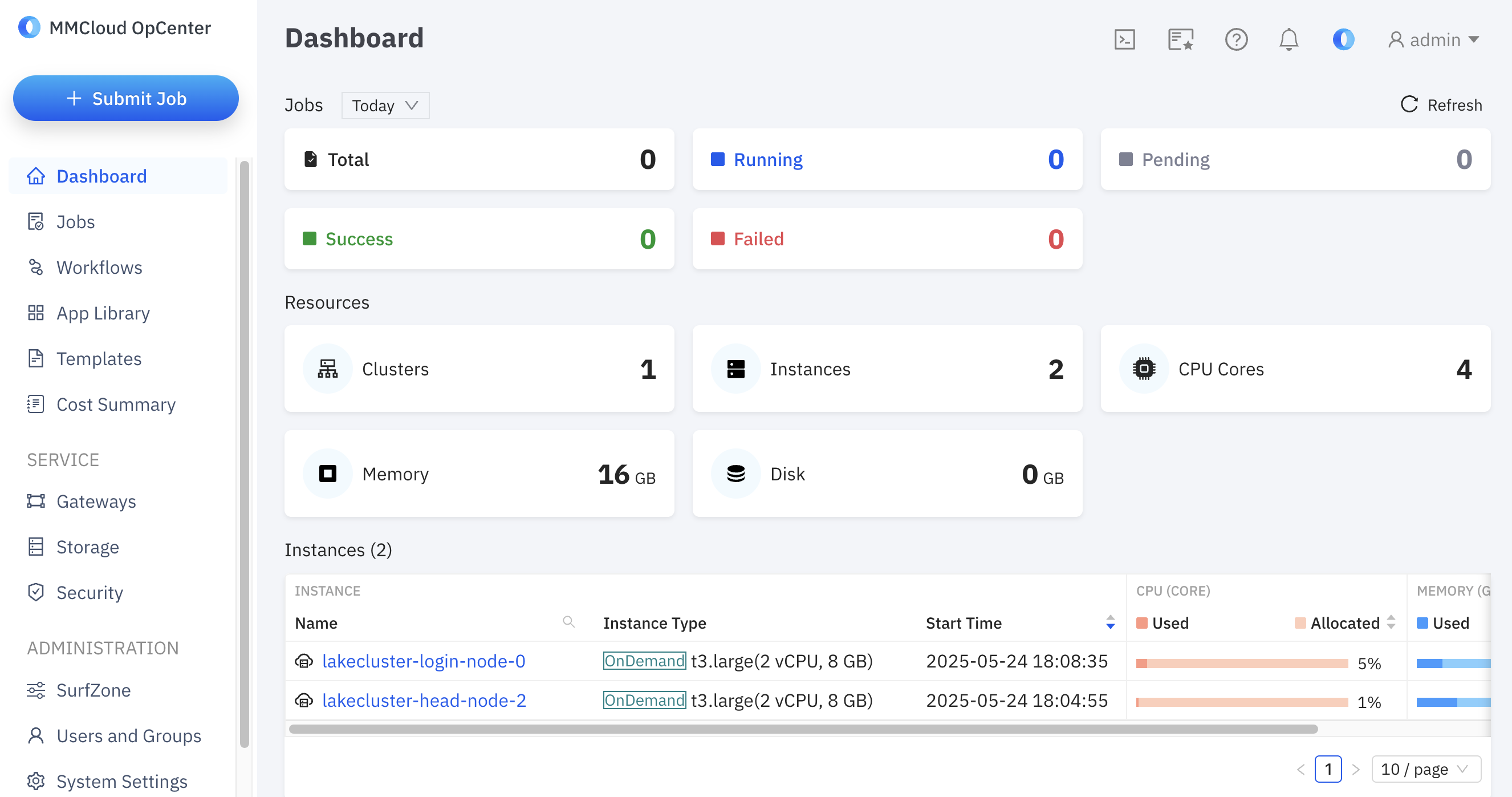 Web interface